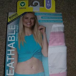 5 FRUIT OF LOOM BREATHABLE MICRO-MESH BIKINI XL 8